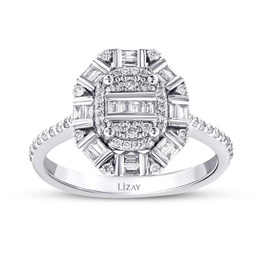 0.41 Carat Diamond Baguette Ring