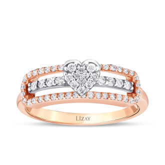 0.34 ct. Diamant Herz Ring