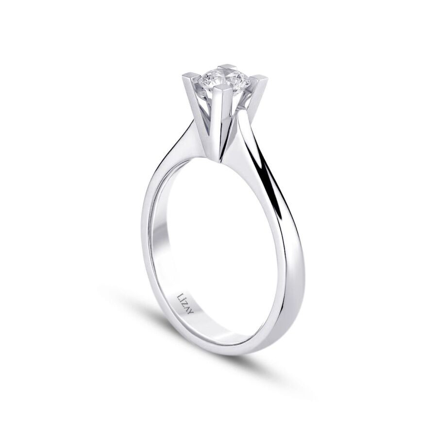 0.60 Carat Diamond Round Solitaire Engagement Ring