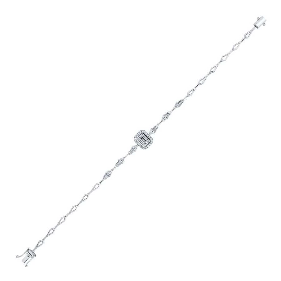 0.79 Carat Diamond Baguette Bracelet