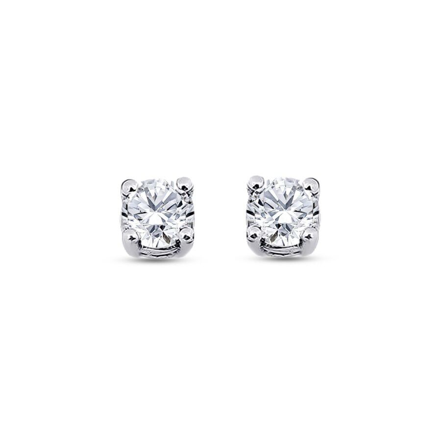 0.61 Carat Diamond Solitaire Earring