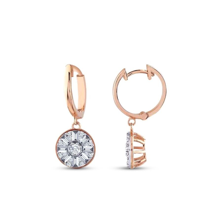 0.60 Carat Diamond Trend Baguette Earrings