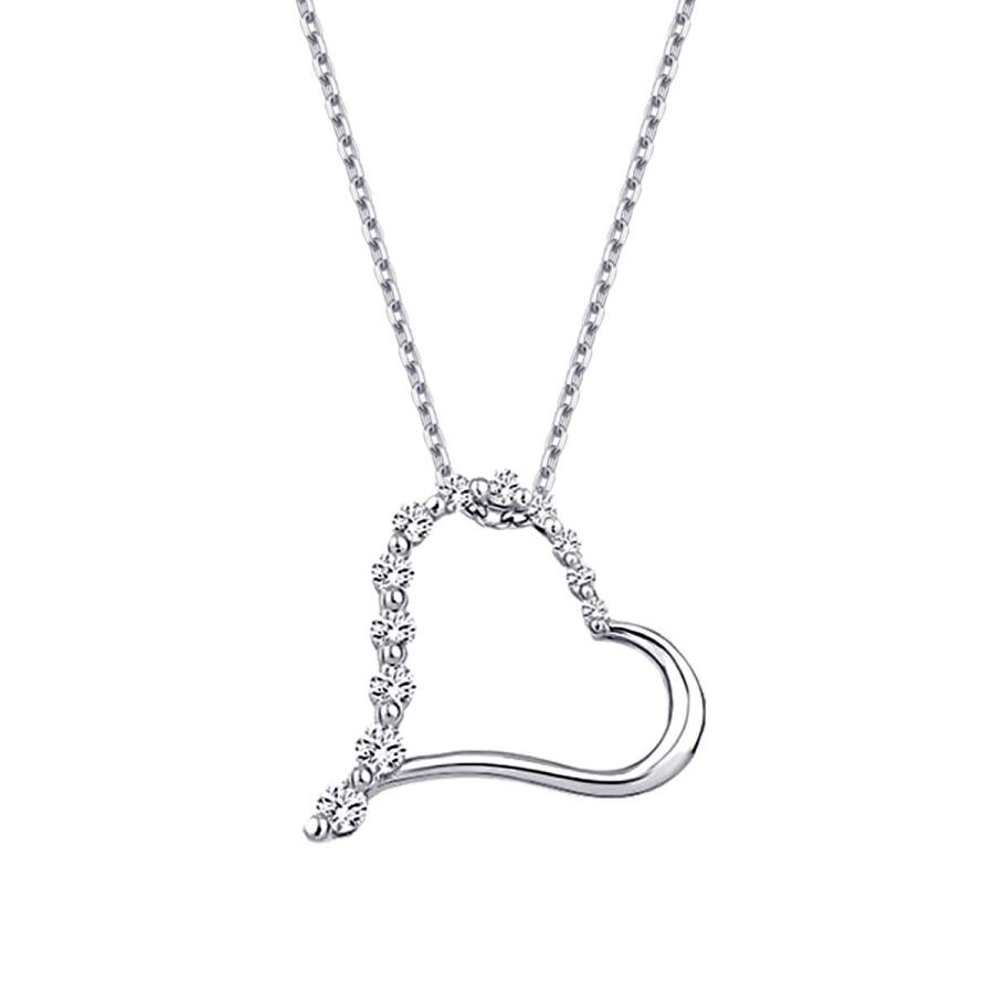 0.20 Carat Diamond Heart Necklace