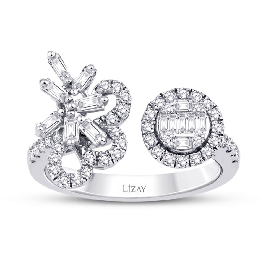 0.57 Carat Diamond Baguette Ring