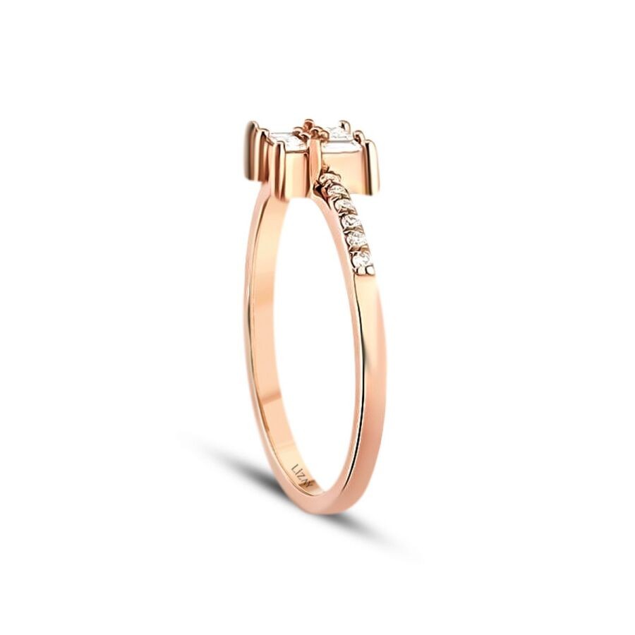 0.24 Carat Diamond Baguette Ring