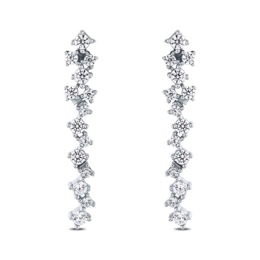 Gold Tennis Earrings