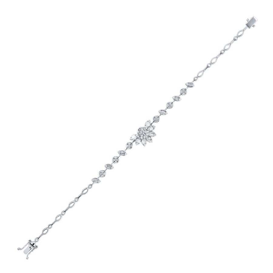0.91 Carat Diamond Baguette Bracelet