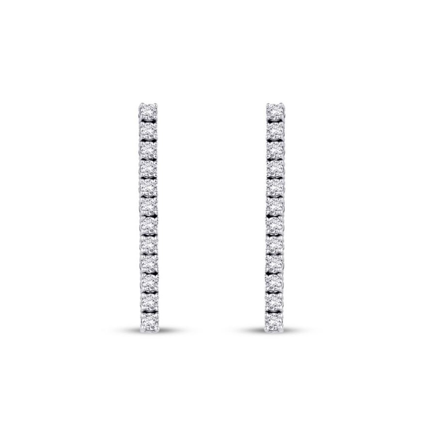 0.54 Carat Diamond Tennis Earrings