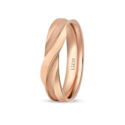 Rose Gold Domed Wedding Band