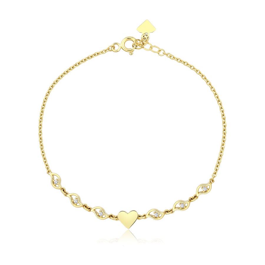 Gold Heart Trend Bracelet