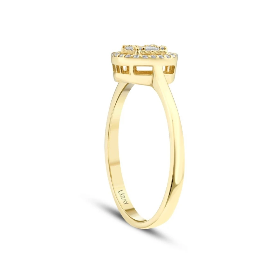 0.17 Carat Diamond Baguette Ring