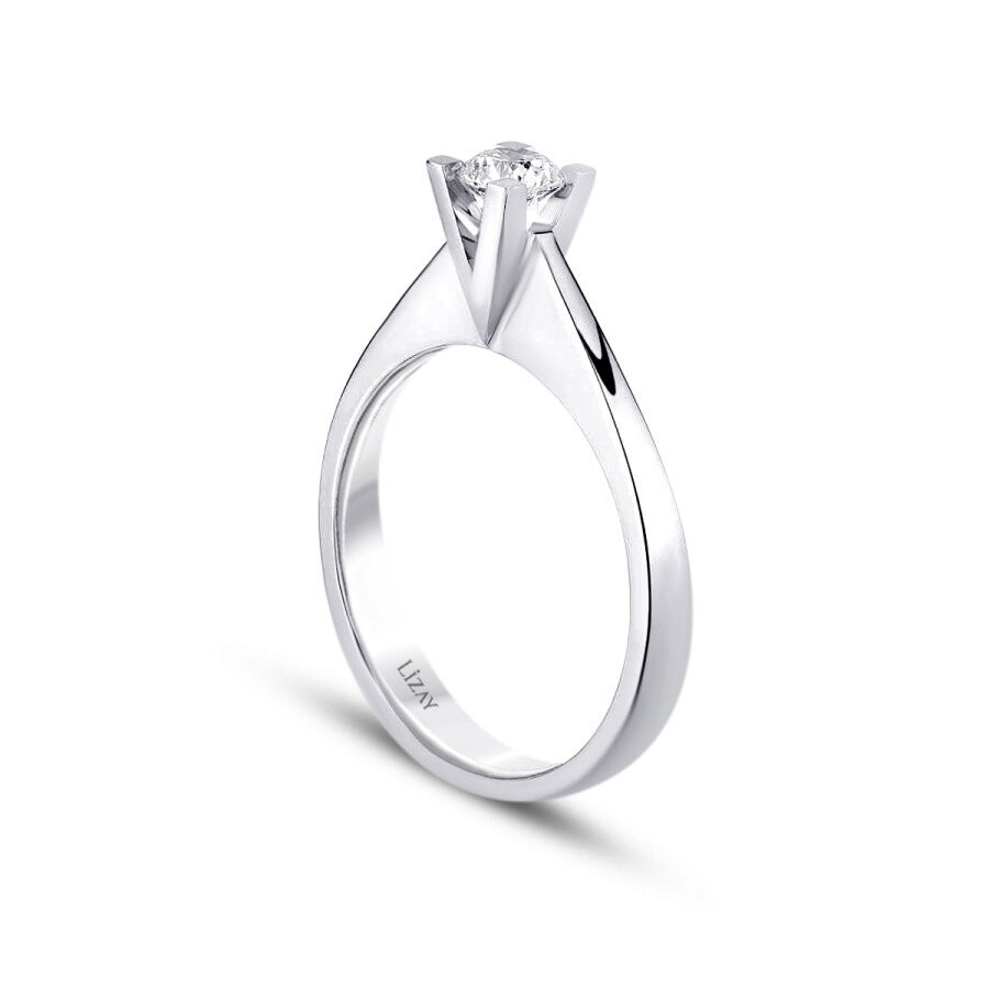 0.25 Carat Diamond Round Solitaire Engagement Ring