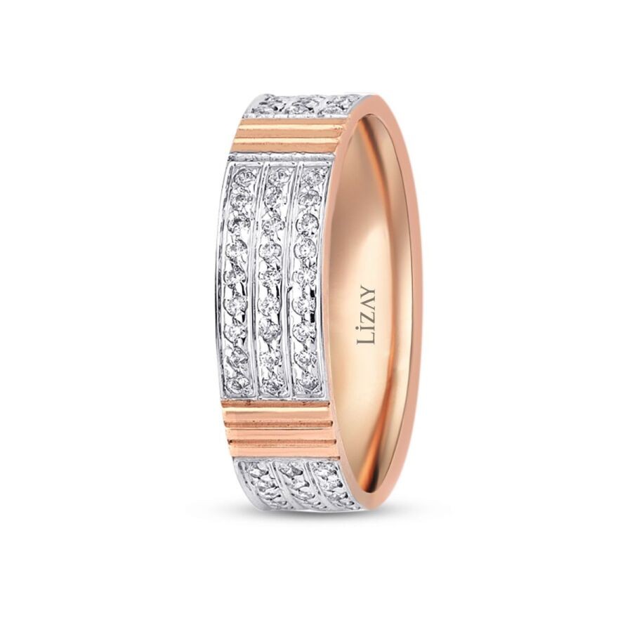 Roségold Pave Ehering