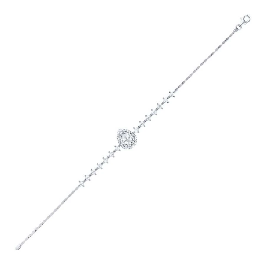 Gold Trend Sequential Solitaire Bracelet