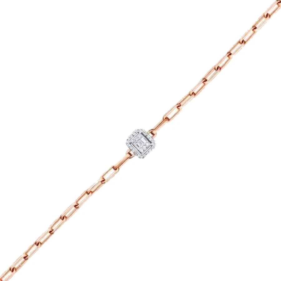 0.17 Carat Diamond Baguette Stone Chain Bracelet