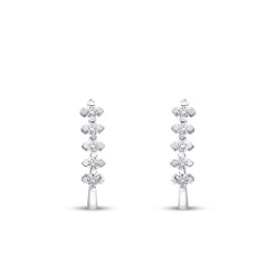 0.34 Carat Diamond Five-Stone Earrings