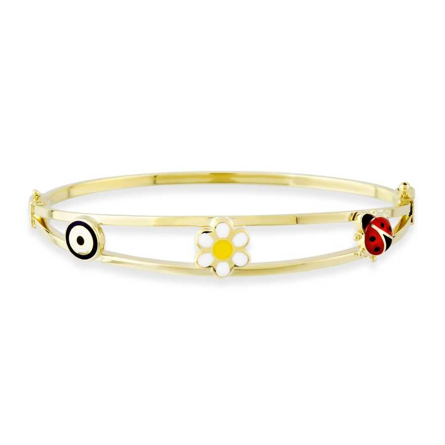 Gold Baby Nameplate Bracelet