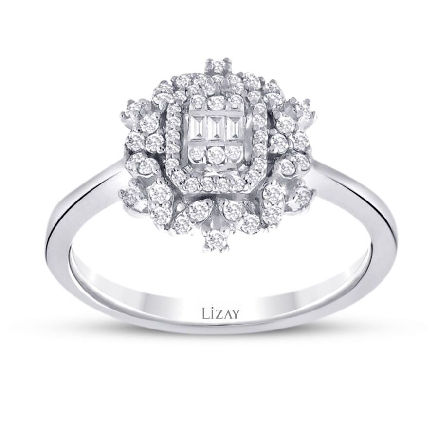 0.50 Carat Diamond Baguette Ring