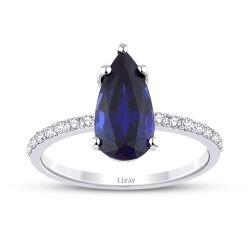 2,98 Karat Diamant Saphir Ring