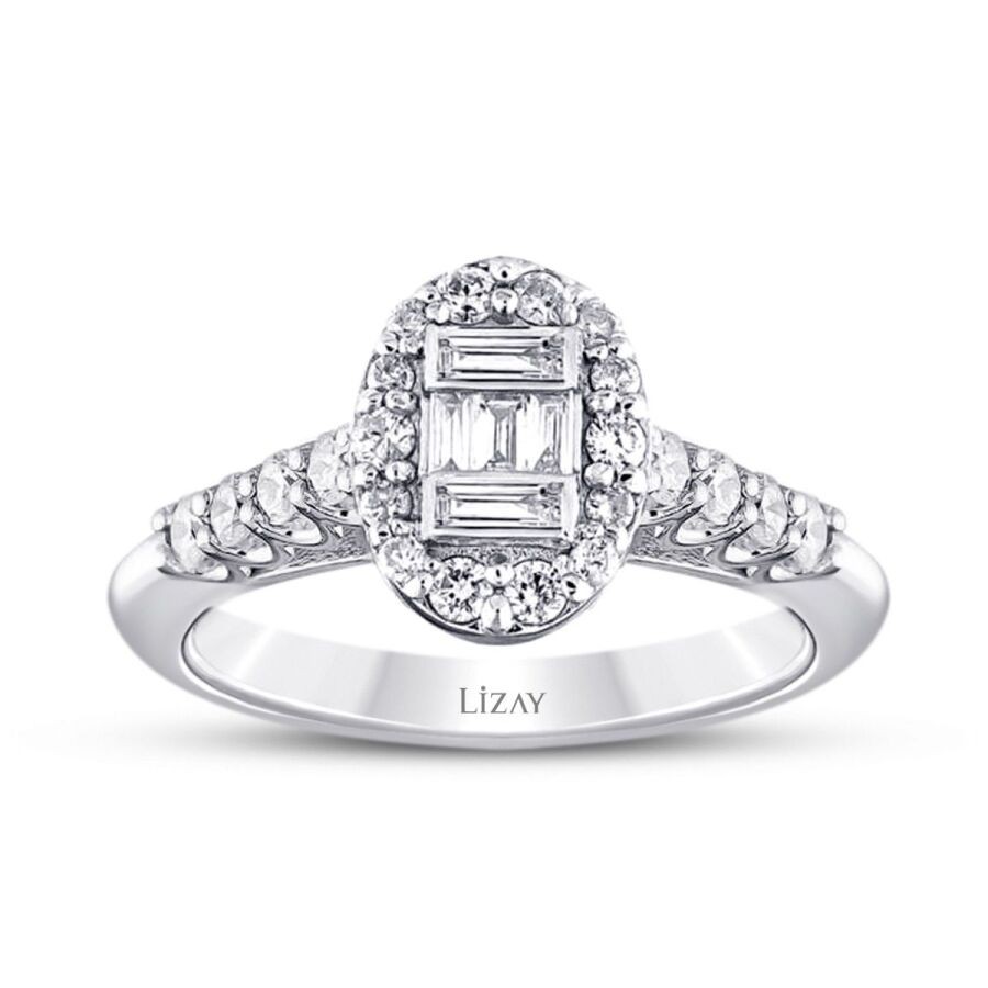 0.29 Carat Diamond Baguette Ring