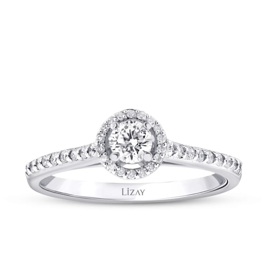 0.41 Carat Diamond Round Solitaire Engagement Ring