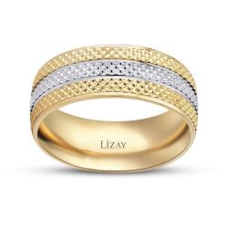 Gold Zweifarbiger Ehering