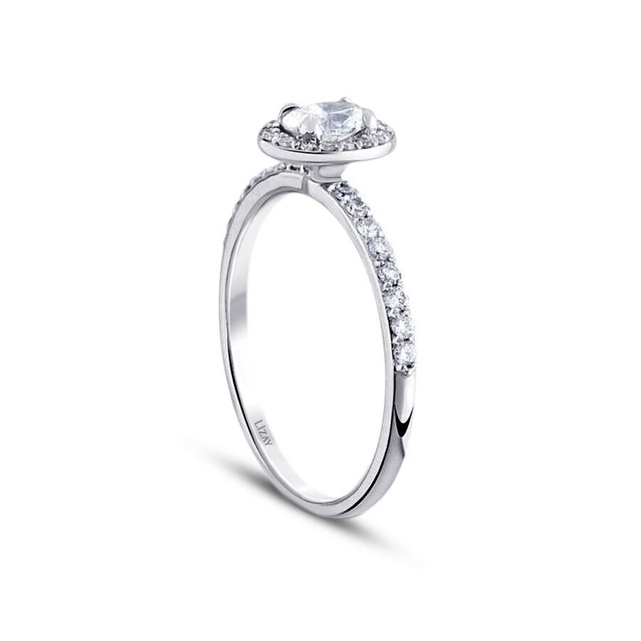 0.46 Carat Diamond Oval Solitaire Engagement Ring