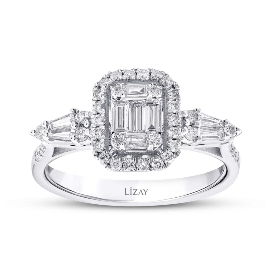 0.43 Carat Diamond Baguette Ring