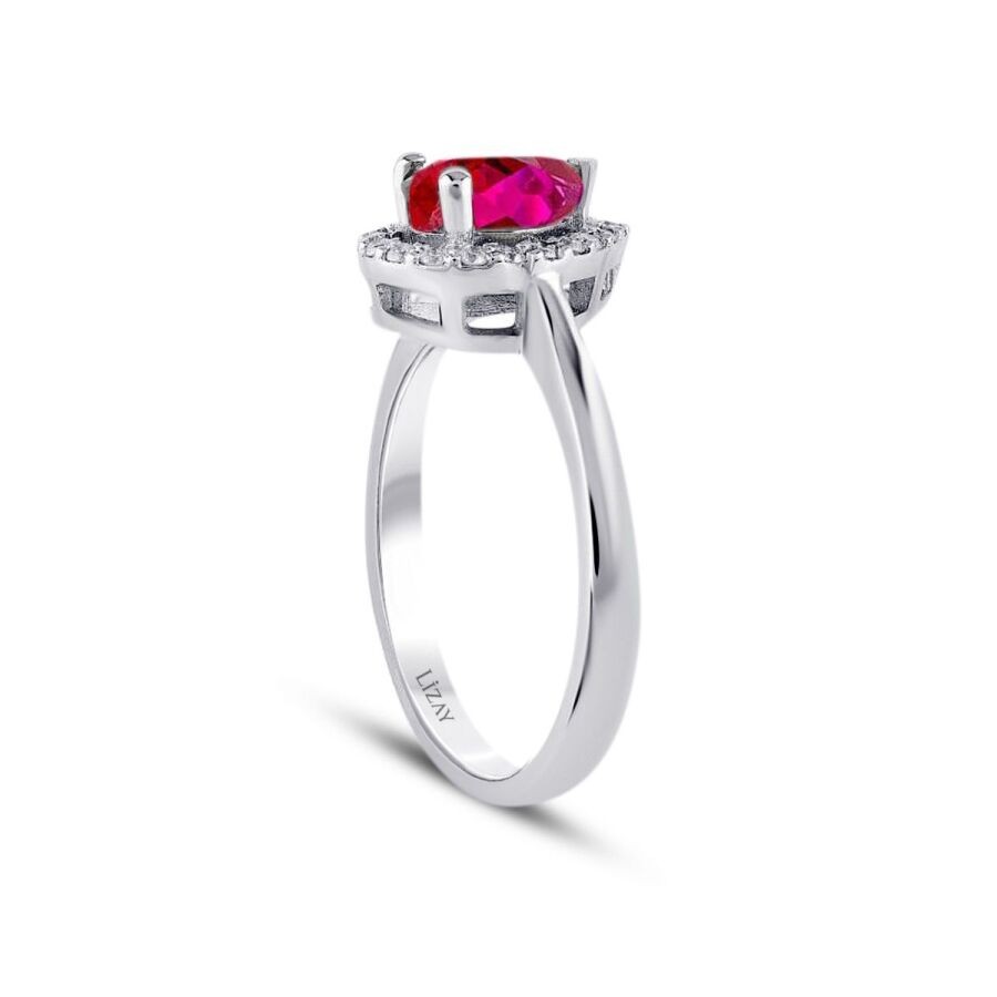 1.44 Carat Diamond Ruby Ring