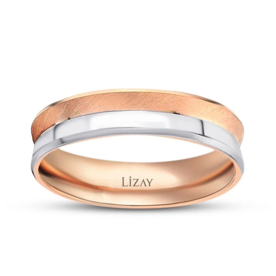 Gold Zweifarbiger Ehering