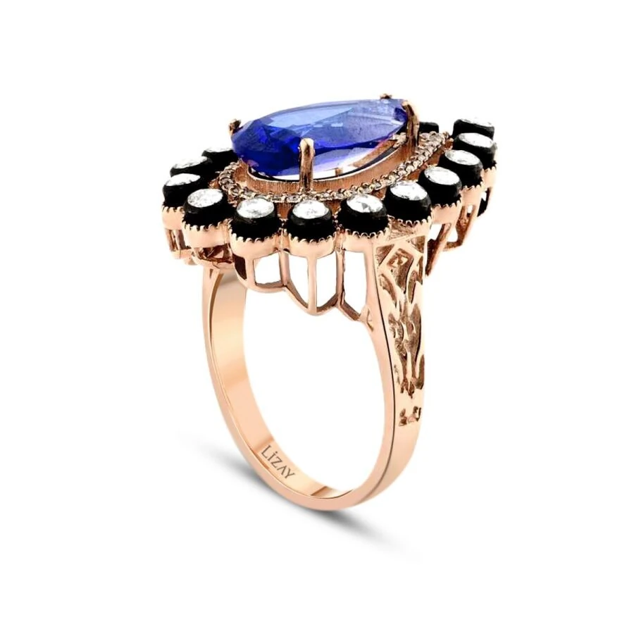 4.30 Carat Diamond Sapphire Ring