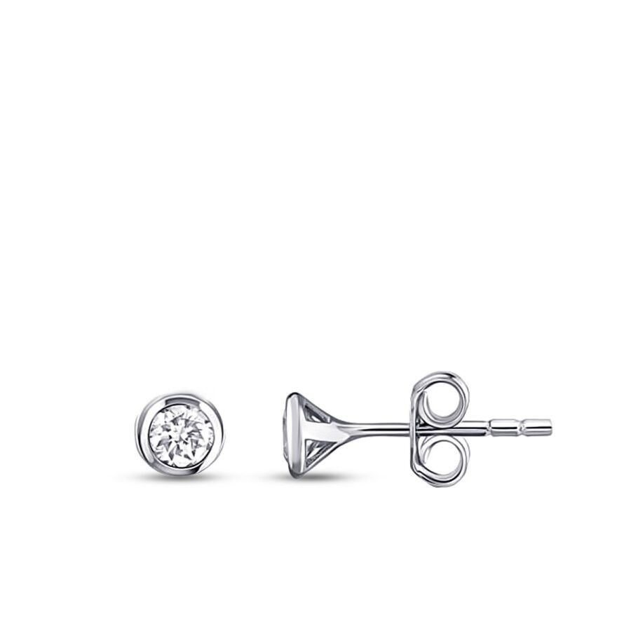 0.08 Carat Diamond Men's Earring