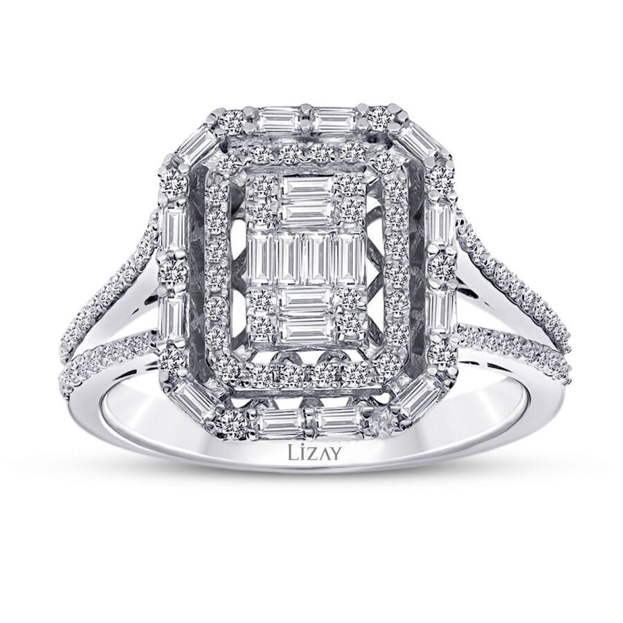 0.52 Carat Diamond Baguette Ring