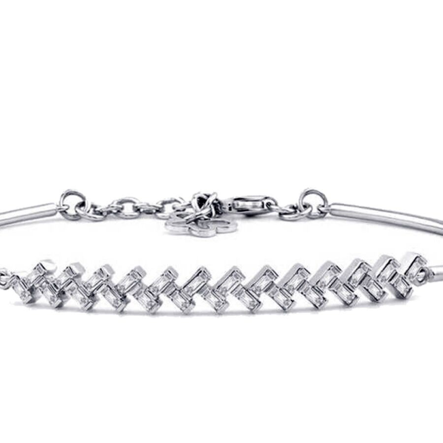 0.51 Carat Diamond Baguette Bangle