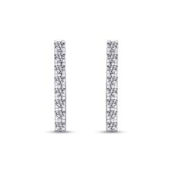 1.46 Carat Diamond Tennis Earrings