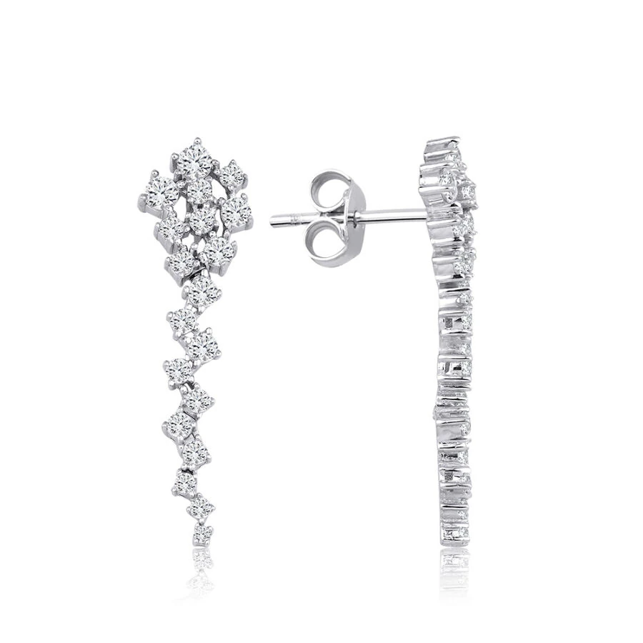 Gold Zigzag Drop Earrings