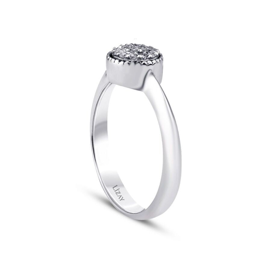 0.14 Carat Diamond Round Ring