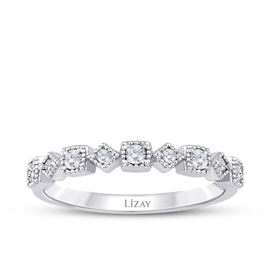 0.25 Carat Diamond Nine-Stone Half-Eternity Ring