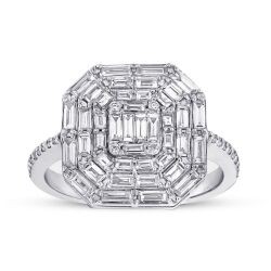 1.01 Carat Diamond Baguette Ring
