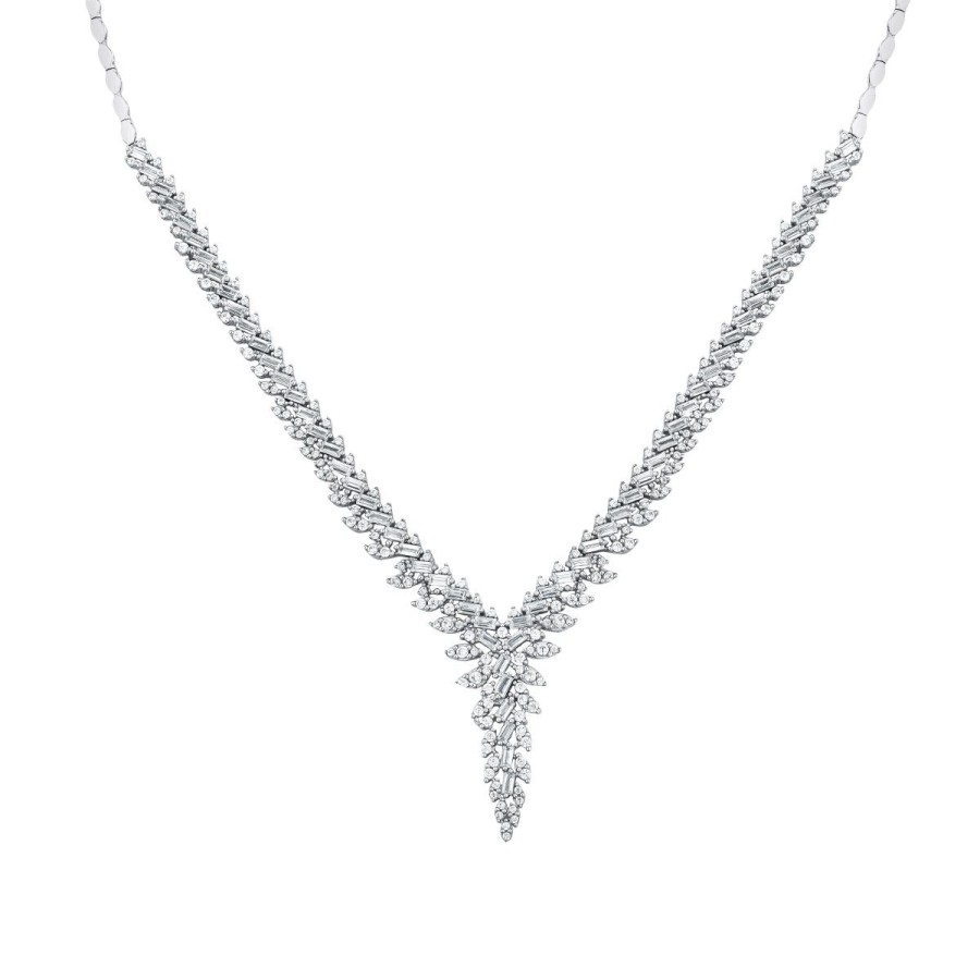 Gold Baguette Elegant Necklace