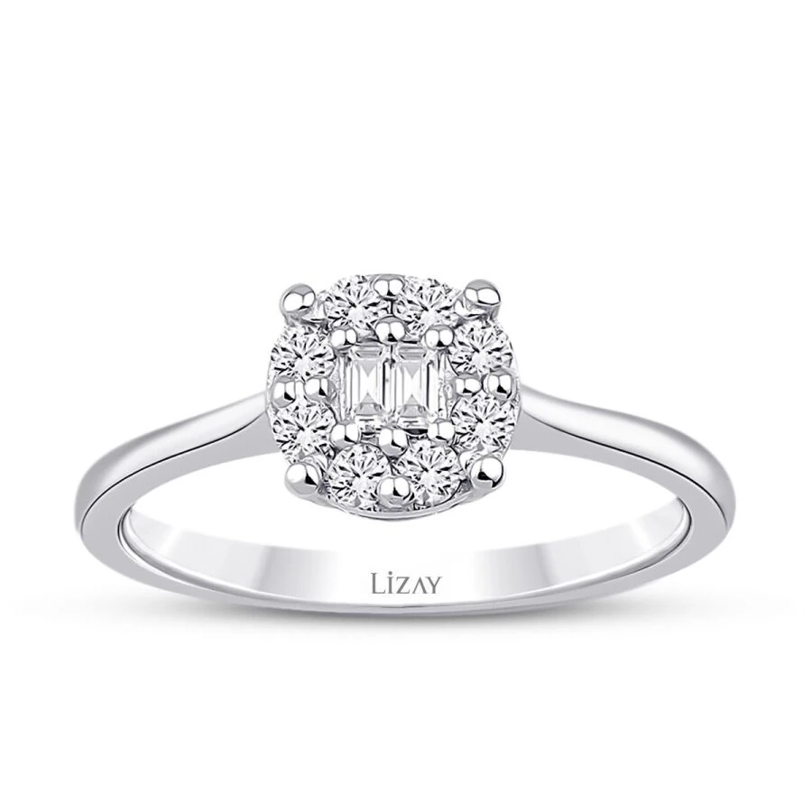 0.23 Carat Diamond Baguette Ring