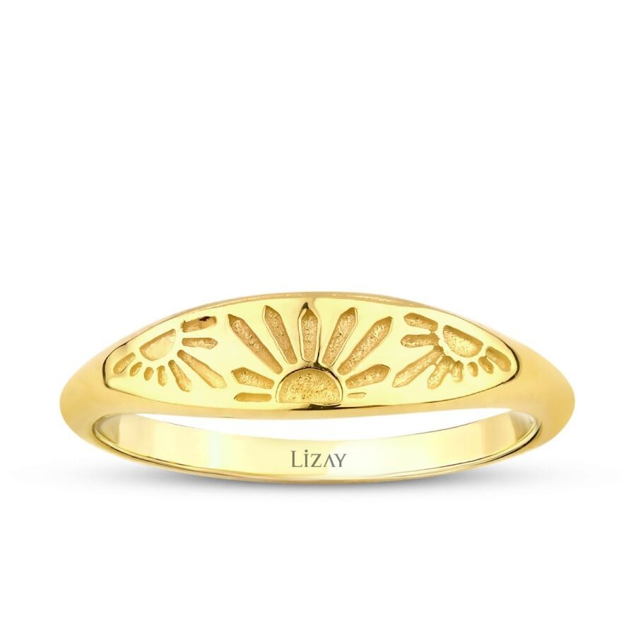 Gold Sun Trend Ring