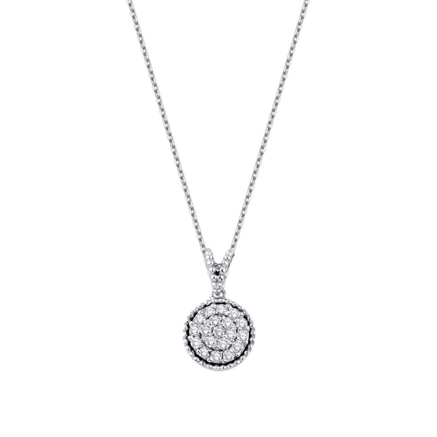 0.20 Carat Diamond Round Necklace