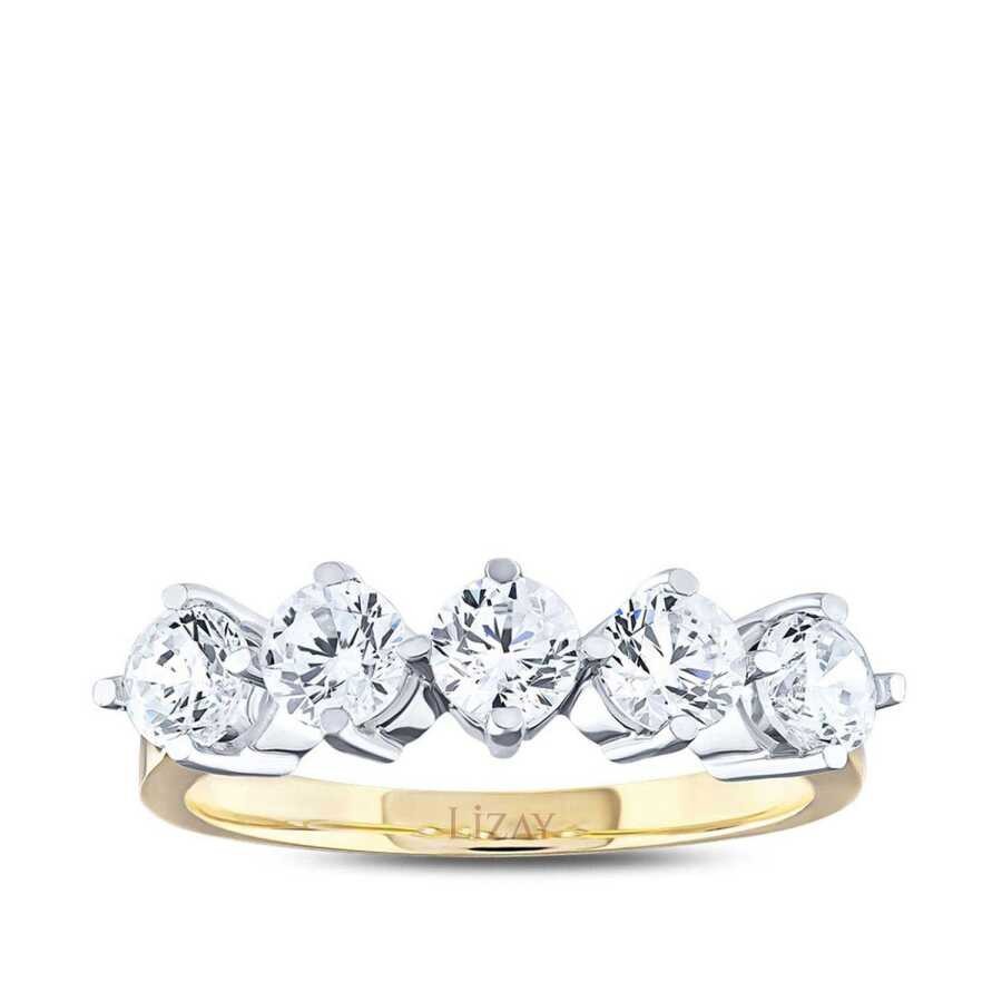 Gold Five-Stone Ring