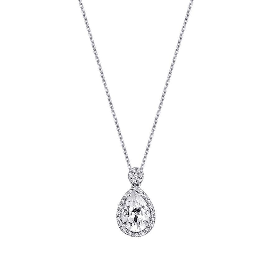 0.89 Carat Diamond White Topaz Necklace