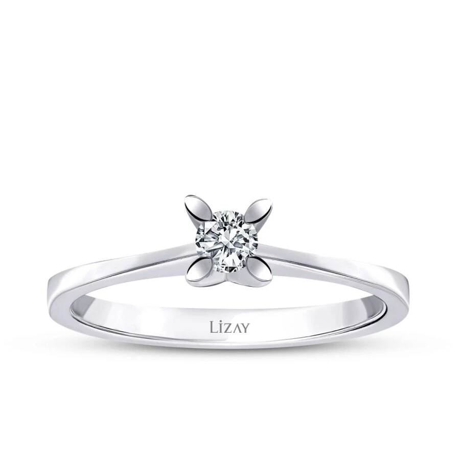 0.10 Carat Diamond Round Solitaire Engagement Ring