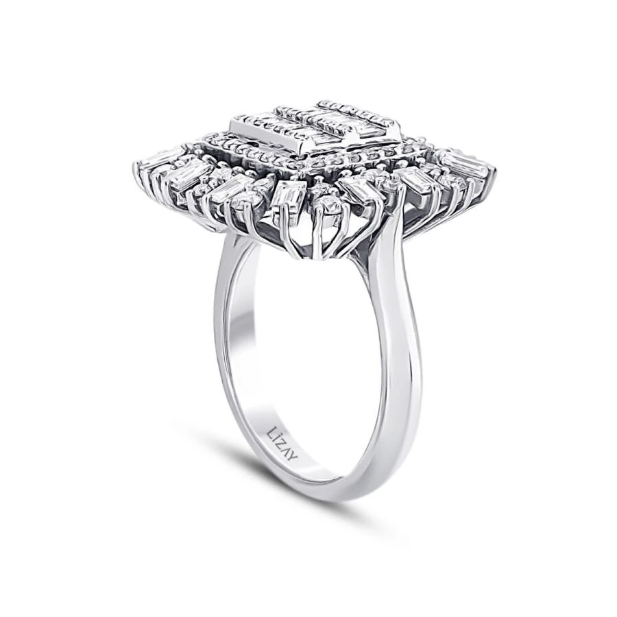 1.60 Carat Diamond Baguette Ring