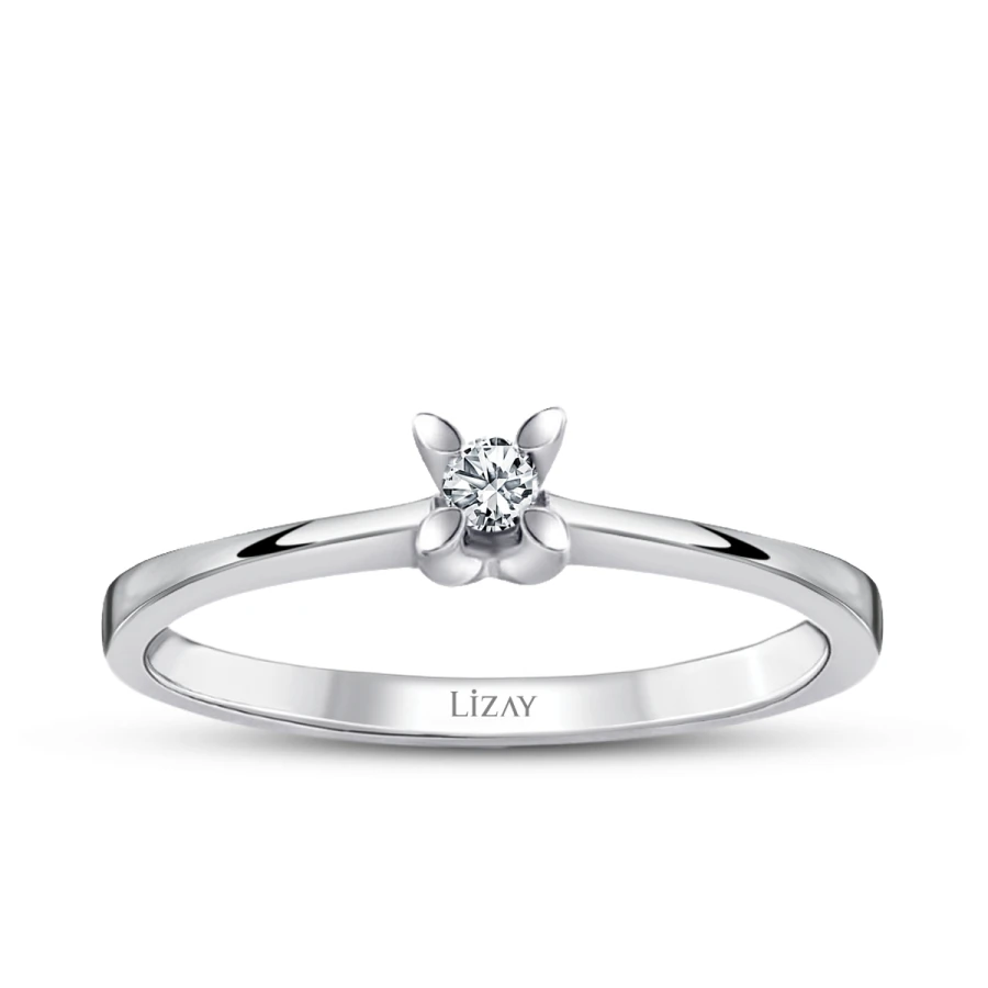 0.04 Carat Diamond Solitaire Engagement Ring