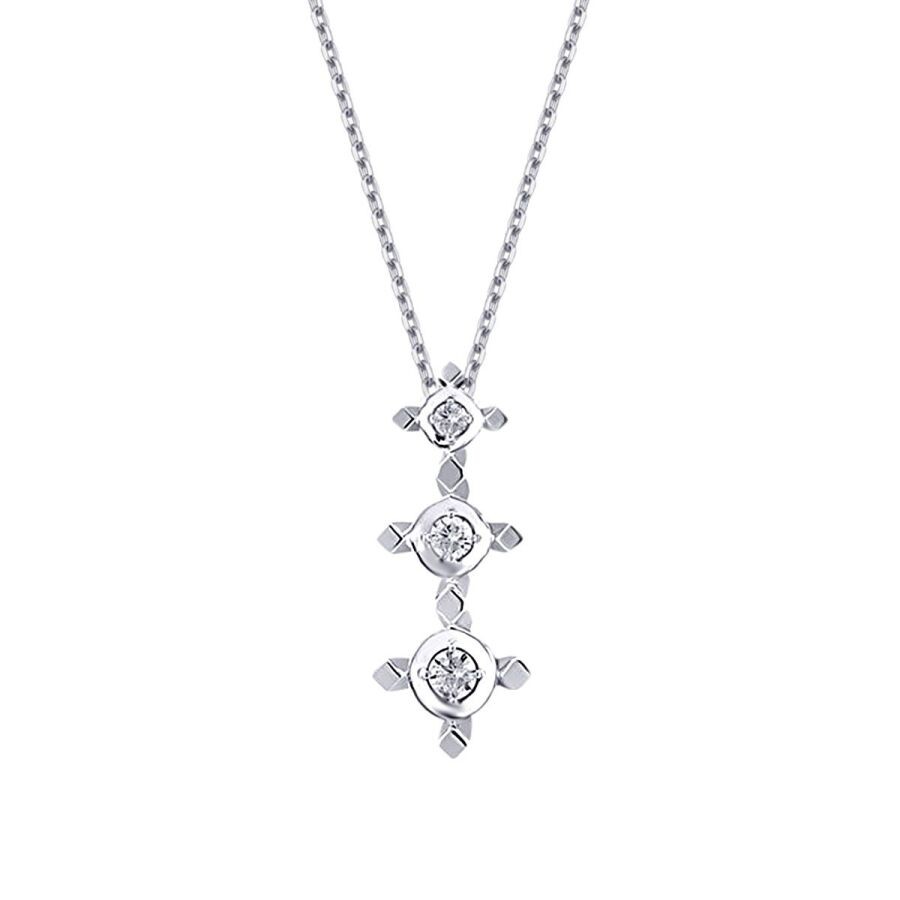 0.10 Carat Diamond Tria Necklace