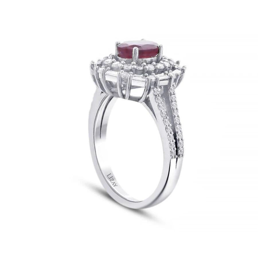 1.75 Carat Diamond Ruby Ring